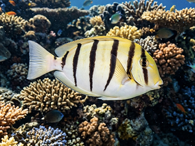 Acanthurus triostegus