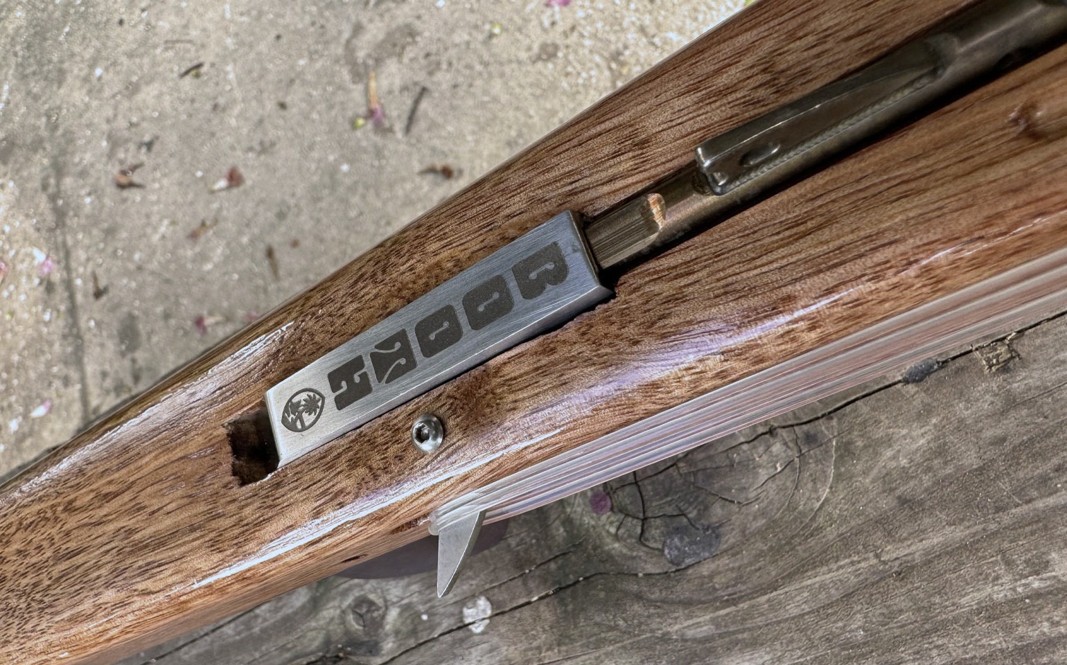 Jaden's Mahogany Mid-Handle — Booth Spearguns