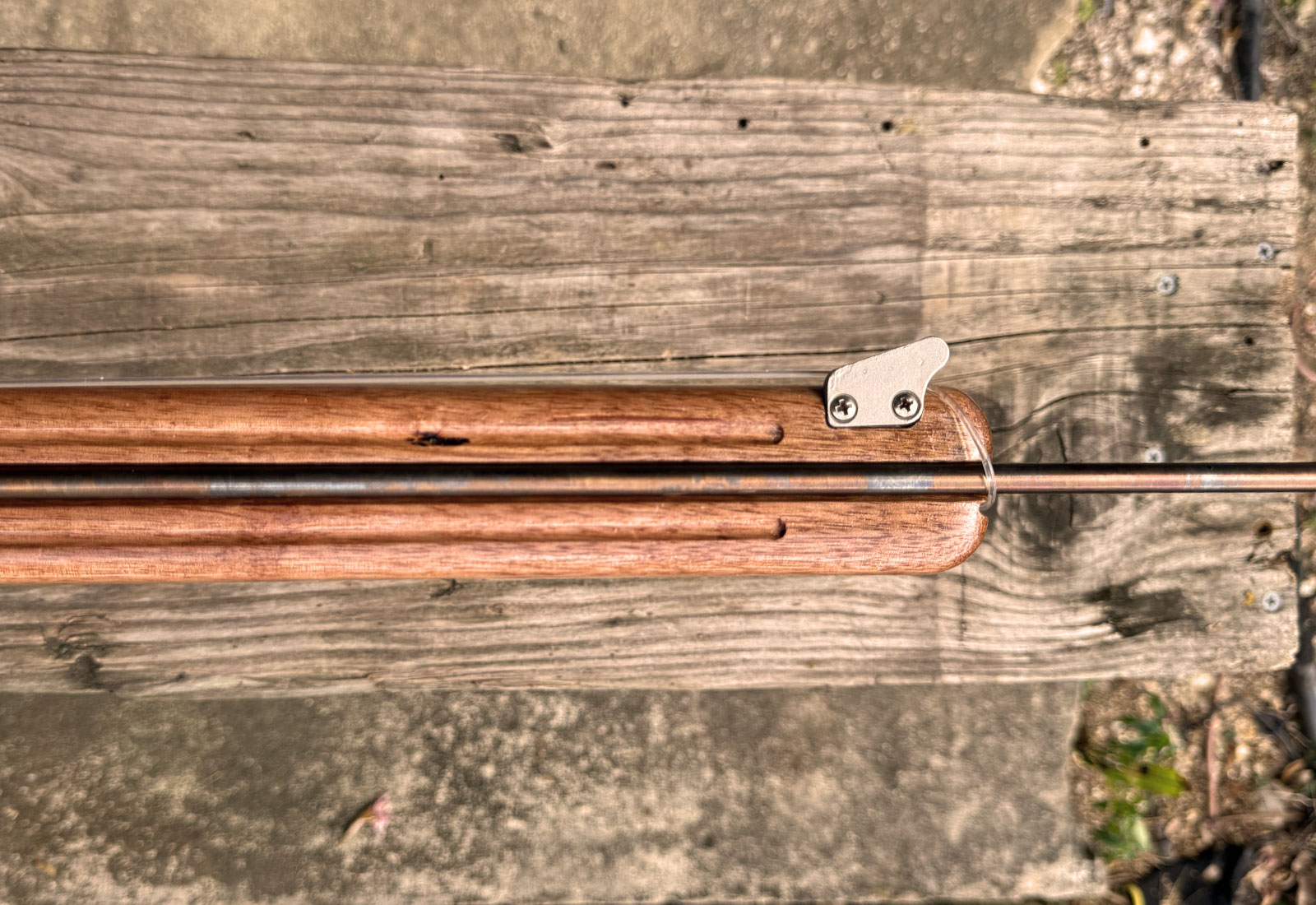 Jaden's Mahogany Mid-Handle — Booth branding detail